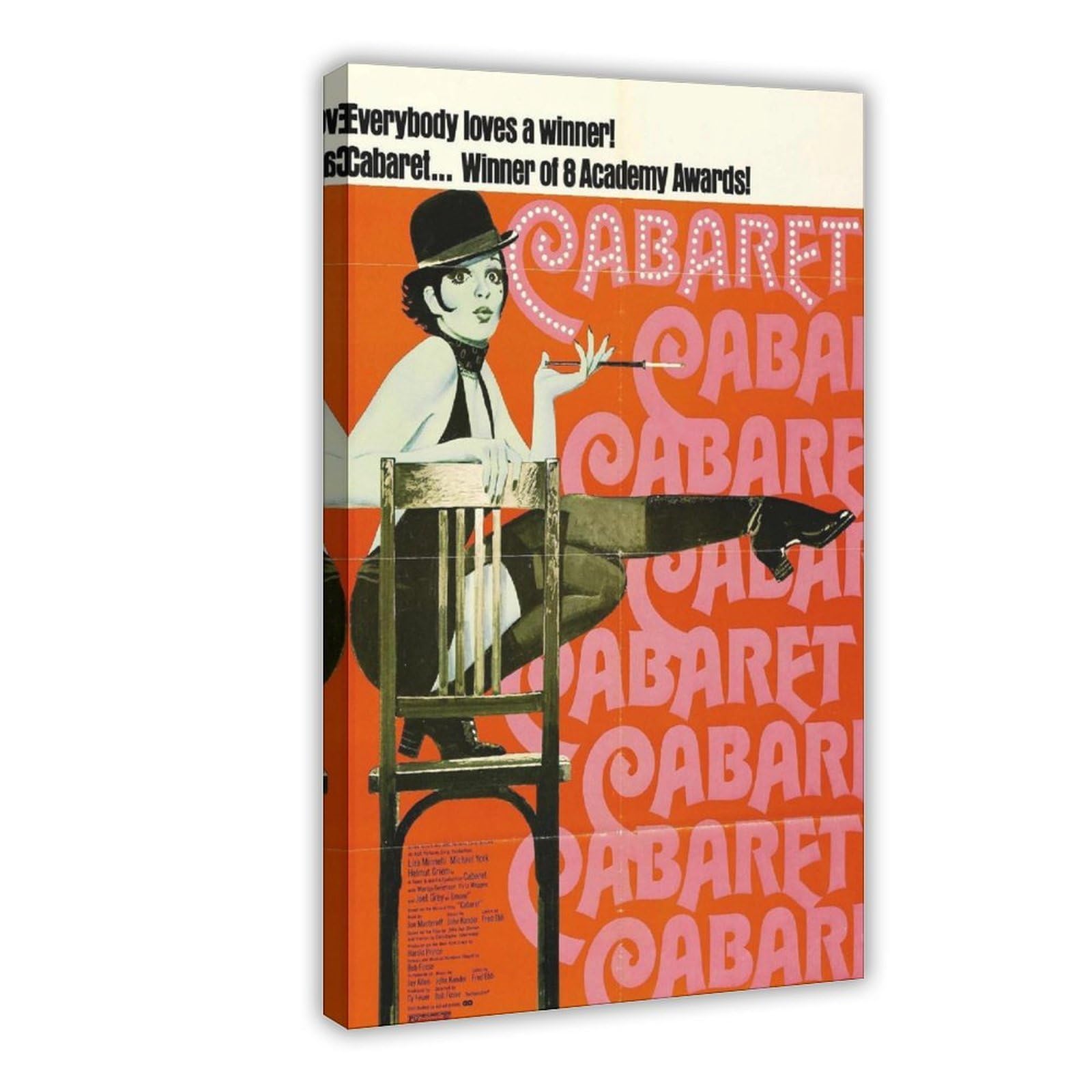 Oahfdf Cabaret Movie Vintage Canvas Poster Bedroom Decor Landscape Office Room Decor Gift 08X12inch(20X30cm)