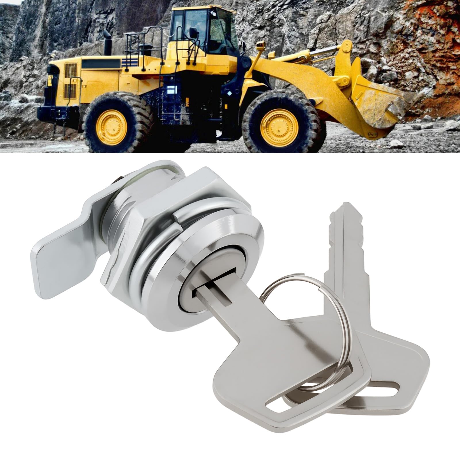 The Lord of the Tools Door Lock Cylinder with Key Compatible with Komatsu 60 70 110 120 130 210 220 240 300 - Image 4