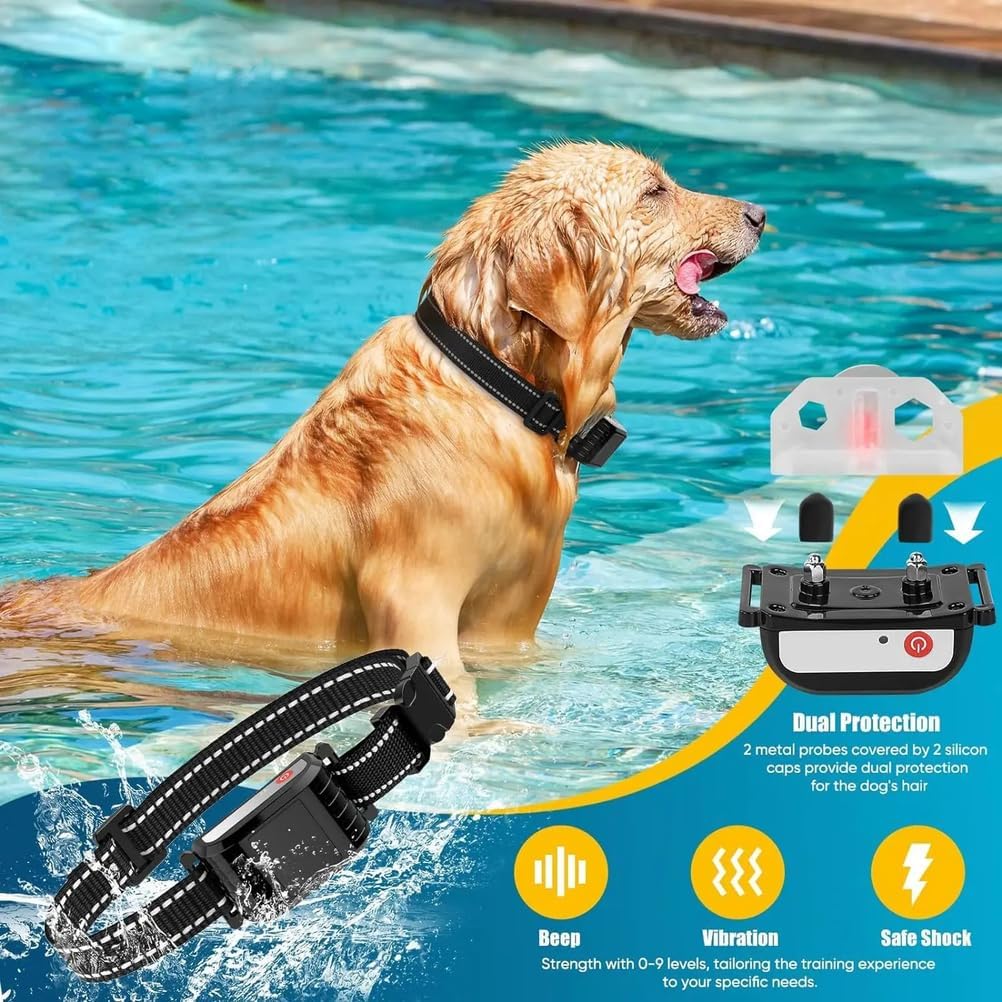 Wireless Dog Fence, 2026 Electric Fence for Dogs & Training Collar with Remote, Pet Boundary Containment System, Adjustable Range Sizes, Suitable for Outdoor Yard Indoor,for2dogs