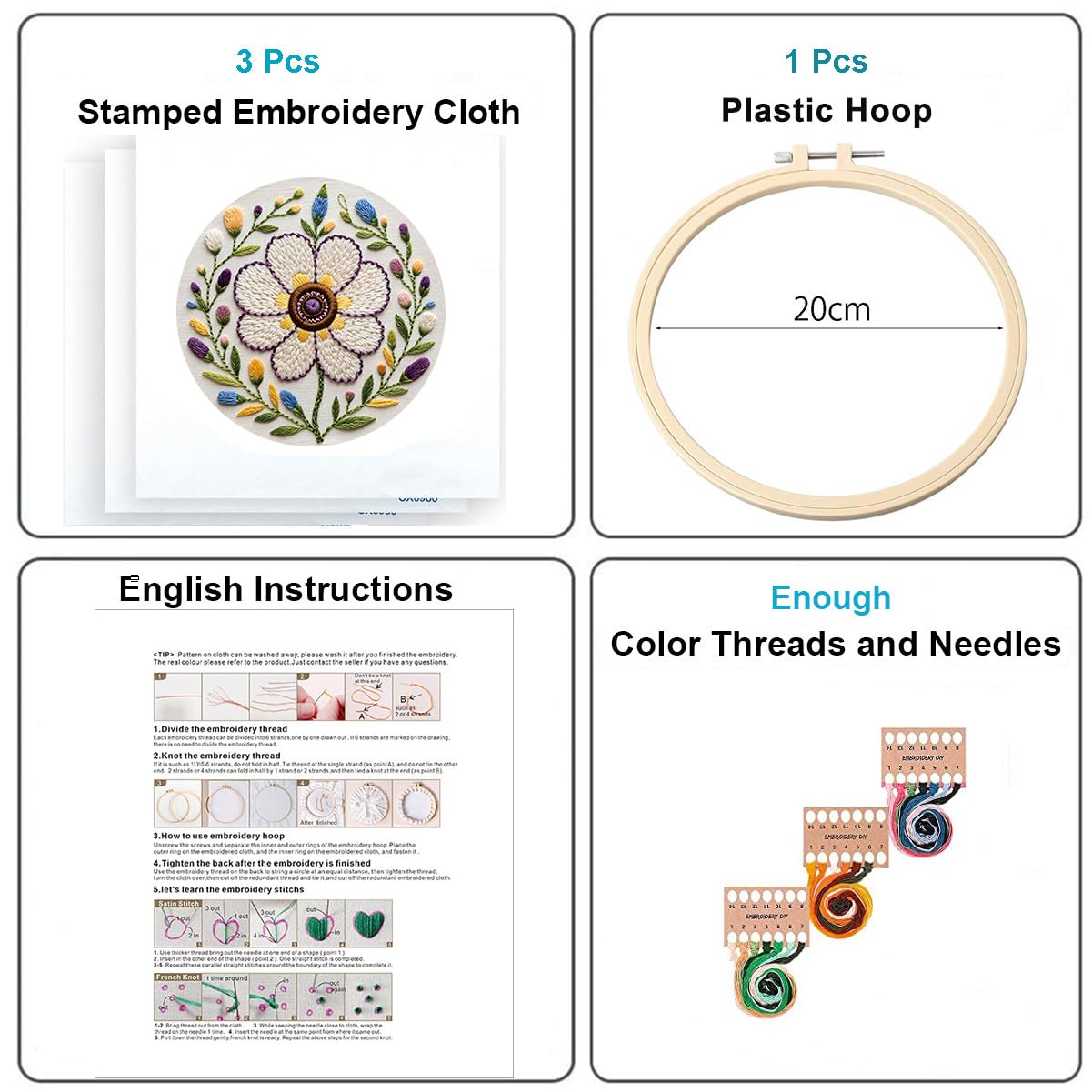 DIY Embroidery Kits for Adults - Elf Flower Fairy -2 DIY Embroidery Kits for Adults - Elf Flower Fairy -2