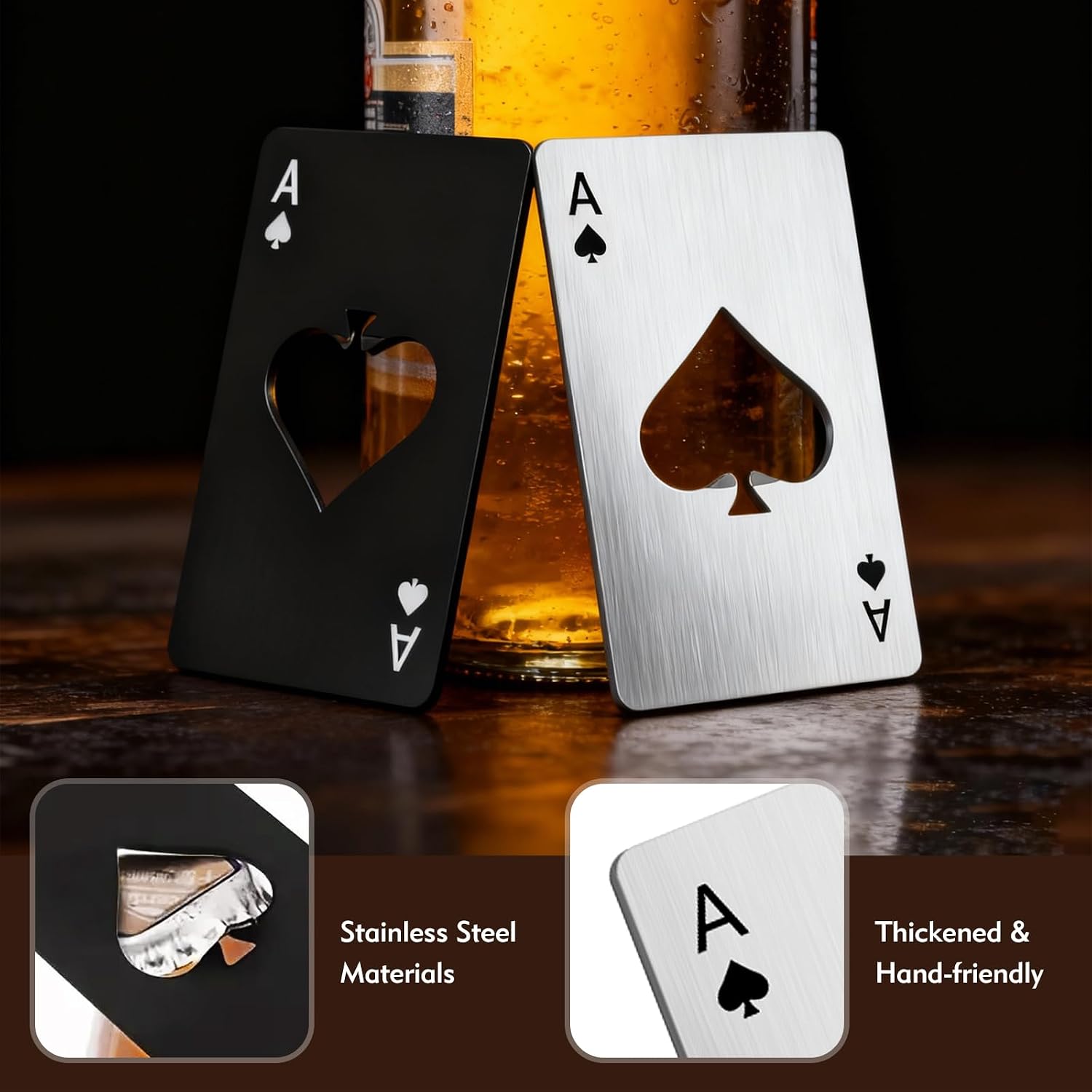 4 Pcs Credit Card Bottle Opener, Wallet Bottle Opener