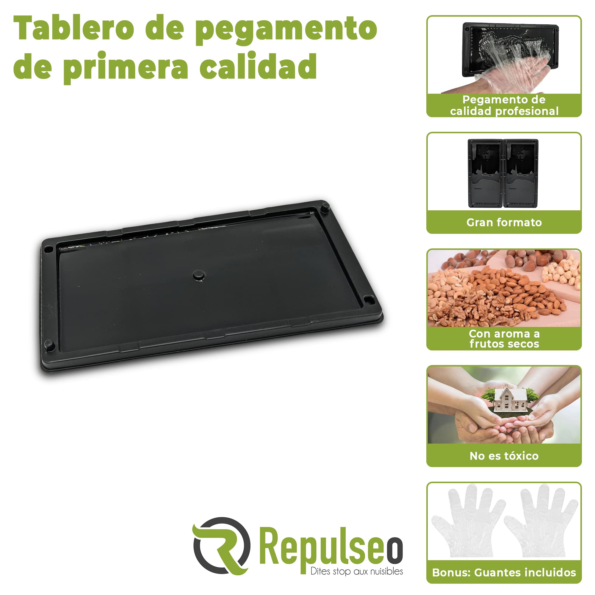 Trampas con Pegamento para Ratones y Ratas, Anti Ratas Ratones, Placas de Glue antiroedores, Captura Roedores, antiratones (10 Placas Adhesivas)