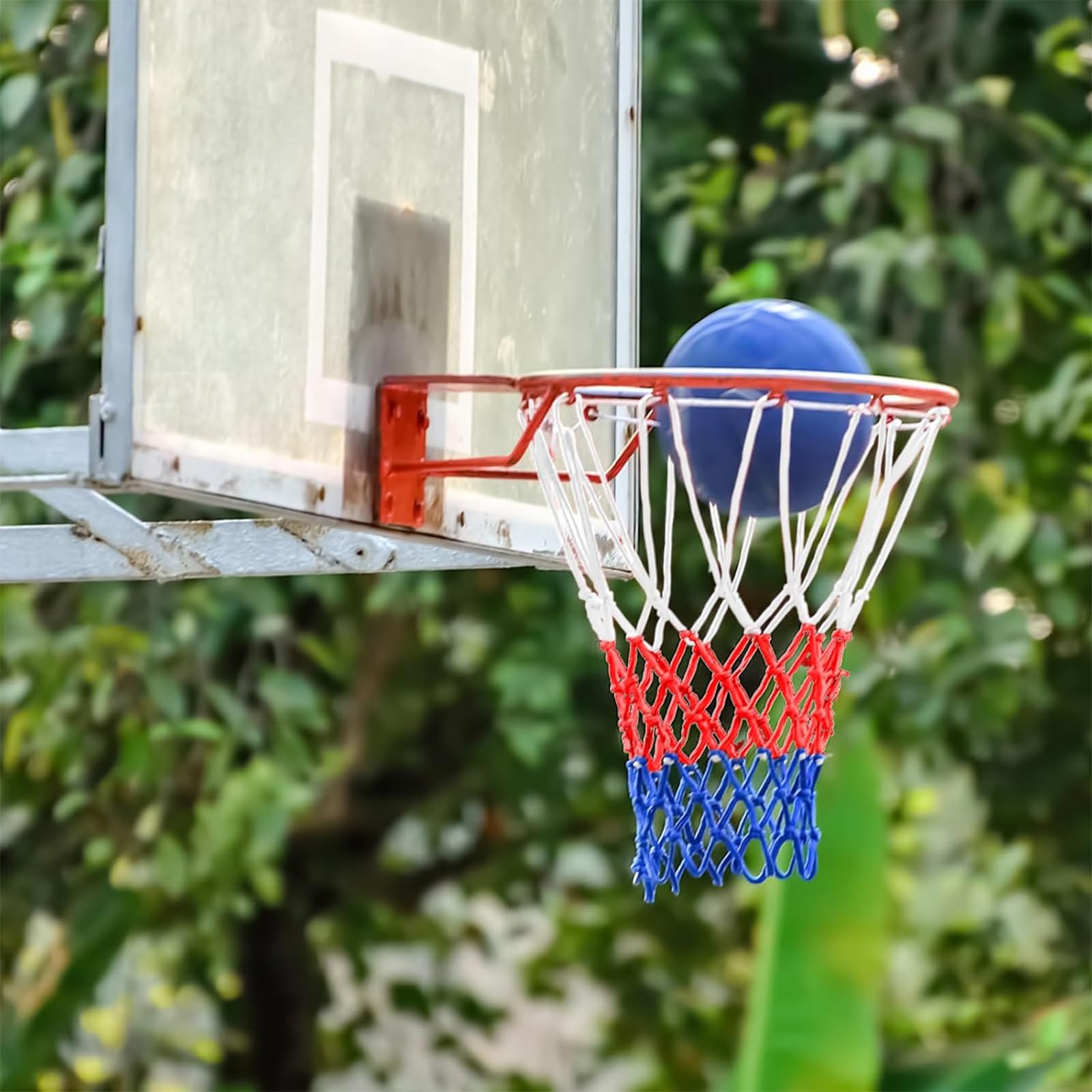 KASURE 5 pièces de Filets de Basketball, Filet de Basketball à 12 Boucles,Adapté pour Une Utilisation en Intérieur et en Extérieur, Filet de Balle en Nylon renforcé résistant aux intempéries