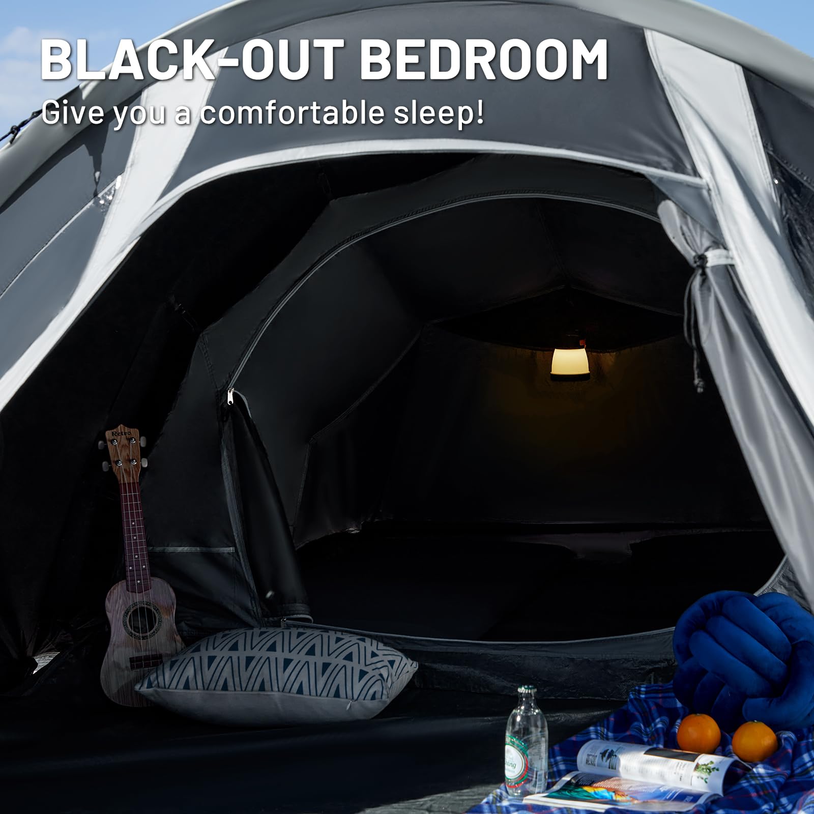 The Tent 3 BROOKLYN OUTDOOR COMPANY TIMBER RIDGE 3-Man Blackout