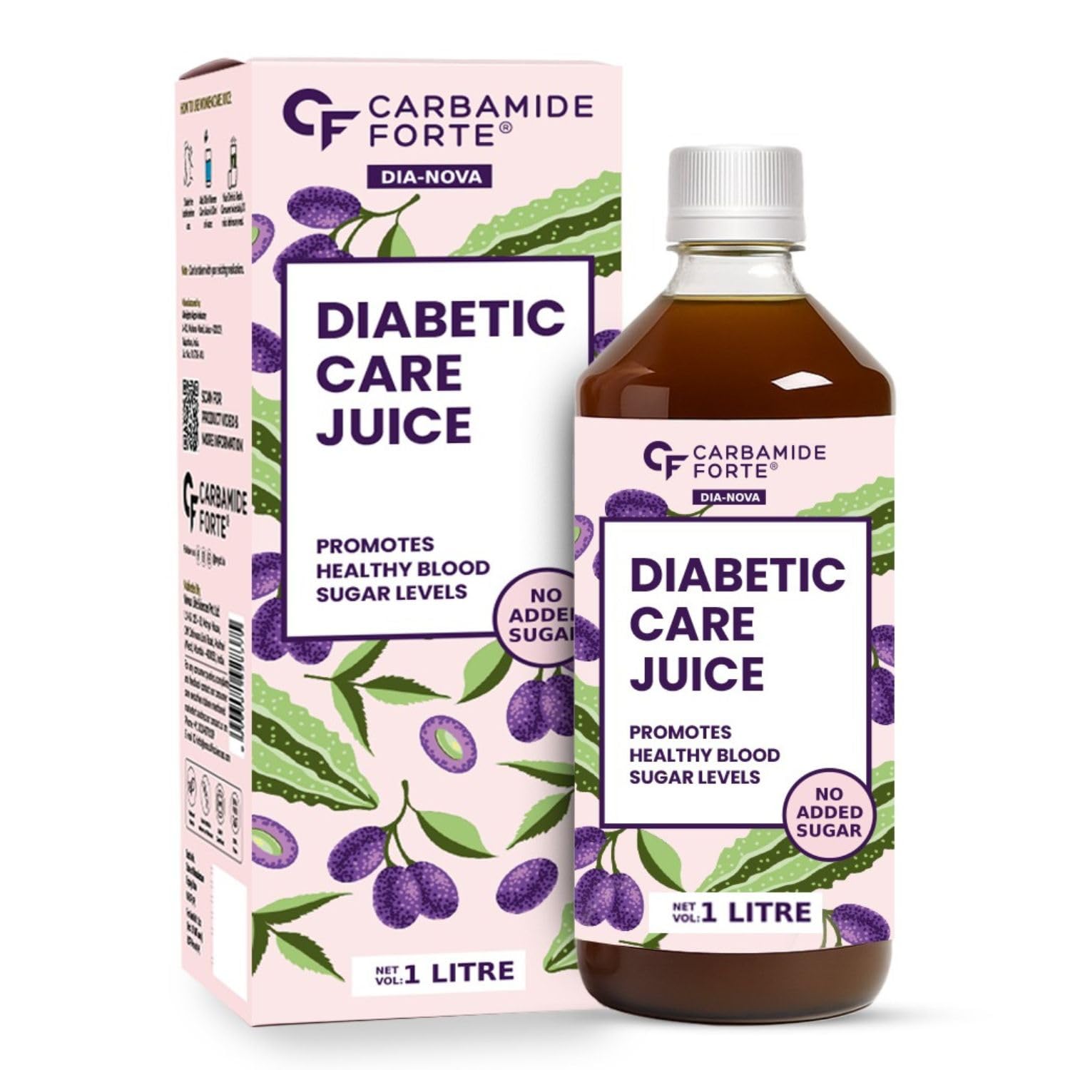 Carbamide Forte Diabetic Care Jamun Juice | Diabetic juices Time-Tested 15 Ayurvedic Medicine Herbs | Dia care juice Amla Karela Jamun neem + 11 Ingredients | Diabetes Juices Supports Healthy Blood Sugar, Digestion, Energy & Immunity | No Added Sugar & Artificial Colour | 1L-picture-24