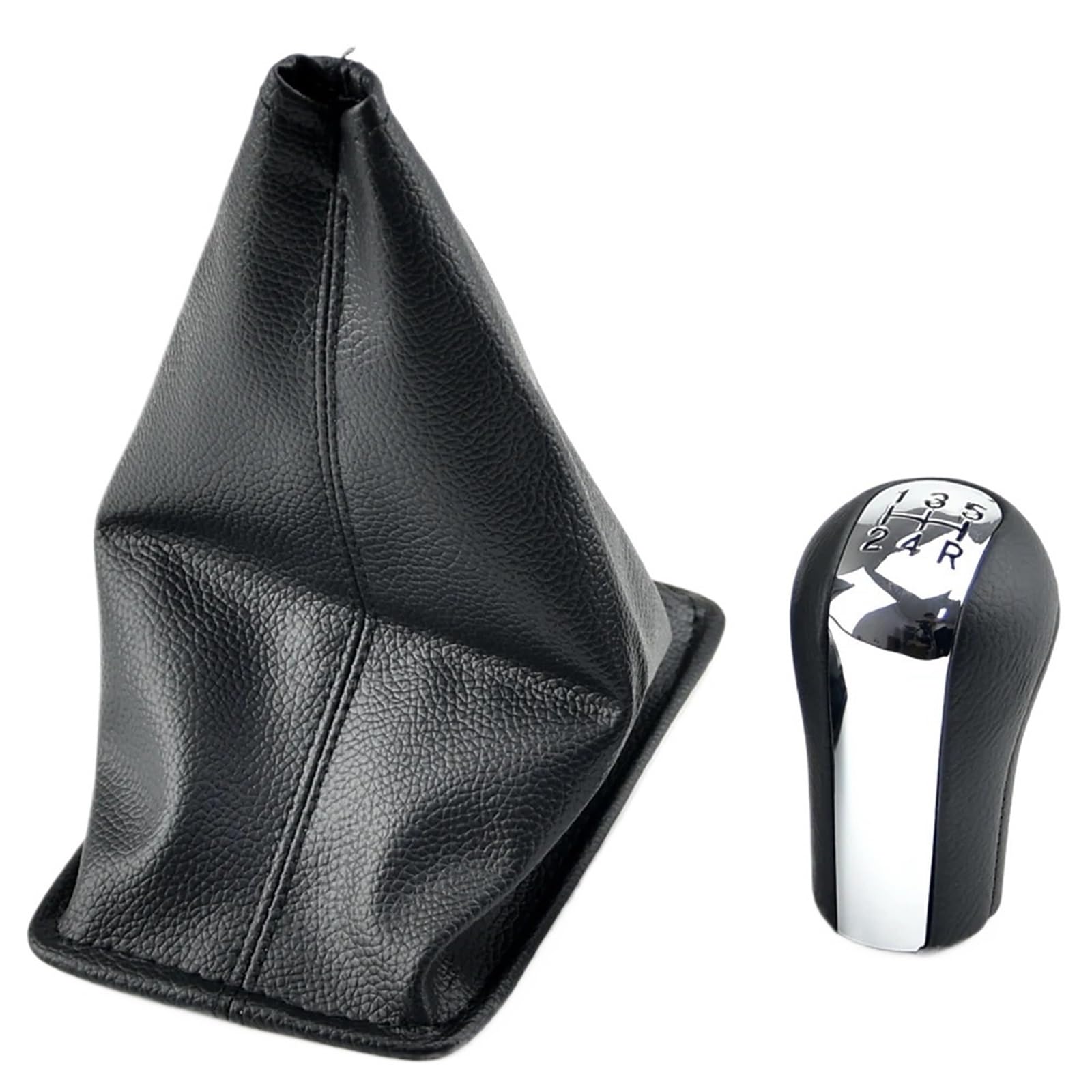 Hsukiho Mirror 5 Speed A Car Shift Knob Cover For Toyota For Corolla For Aygo For Verso For Rav4 For Yaris For Vitz Car 5/6 Speed Gear Shift Shifter Knob Lever Gaiter(Mirror 5 Speed A)