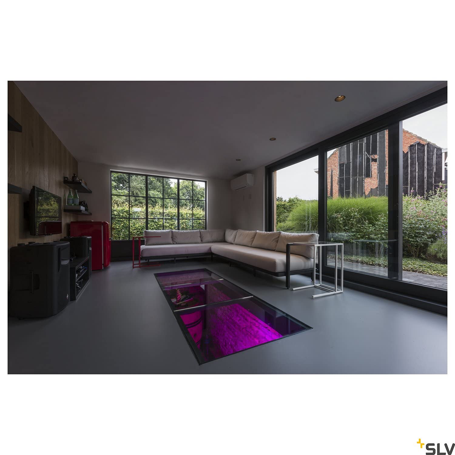 SLV LED Einbaustrahler HORN-T, schwarz, rund | Dimmbare Decken-Lampe zur Beleuchtung innen | LED Spot, Fluter, Deckenstrahler, Deckenleuchte, Einbau-Leuchte | 1-flammig, GU10 QPAR111