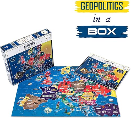 Miniatura 3 de Rompecabezas de mapa de Europa  Mapa de Europa  Rompecabezas-Historia educativa  Rompecabezas de 100 piezas  El continente consciente  Rompecabezas
