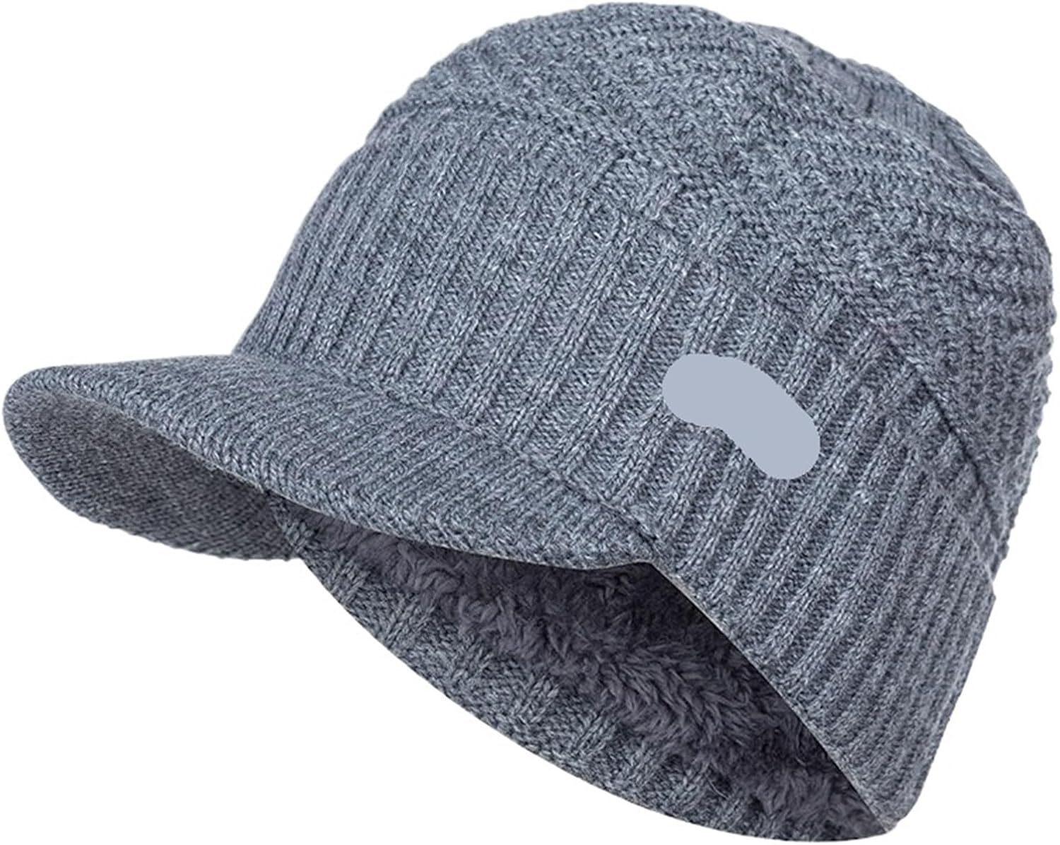 Unisex Warm Winter Hats Add Fur Lined Soft Beanie Cap for Men & Women for Winter Warmth