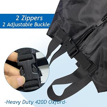Boat Propeller Cover, Waterproof Heavy Duty 420D Marine Motor Propeller Protective Bag, 15-1/2OD, Fits for Propeller 12-15OD (Black)