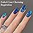 Born Pretty Cat Magnetic Eye Gel Nail Polish, Blue Ore Glitter Cat Magnetic Gel Nail Polish, Holographic Magnetic Nail Polish for Nail Art Manicure Salon DIY at Home 15ML