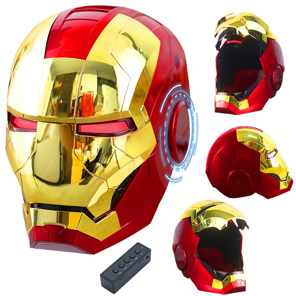 アイアンマン 1:1ヘルメット マーク5 Amazon.co.jp: Polyacer アイアンマンヘルメット電子マーク5