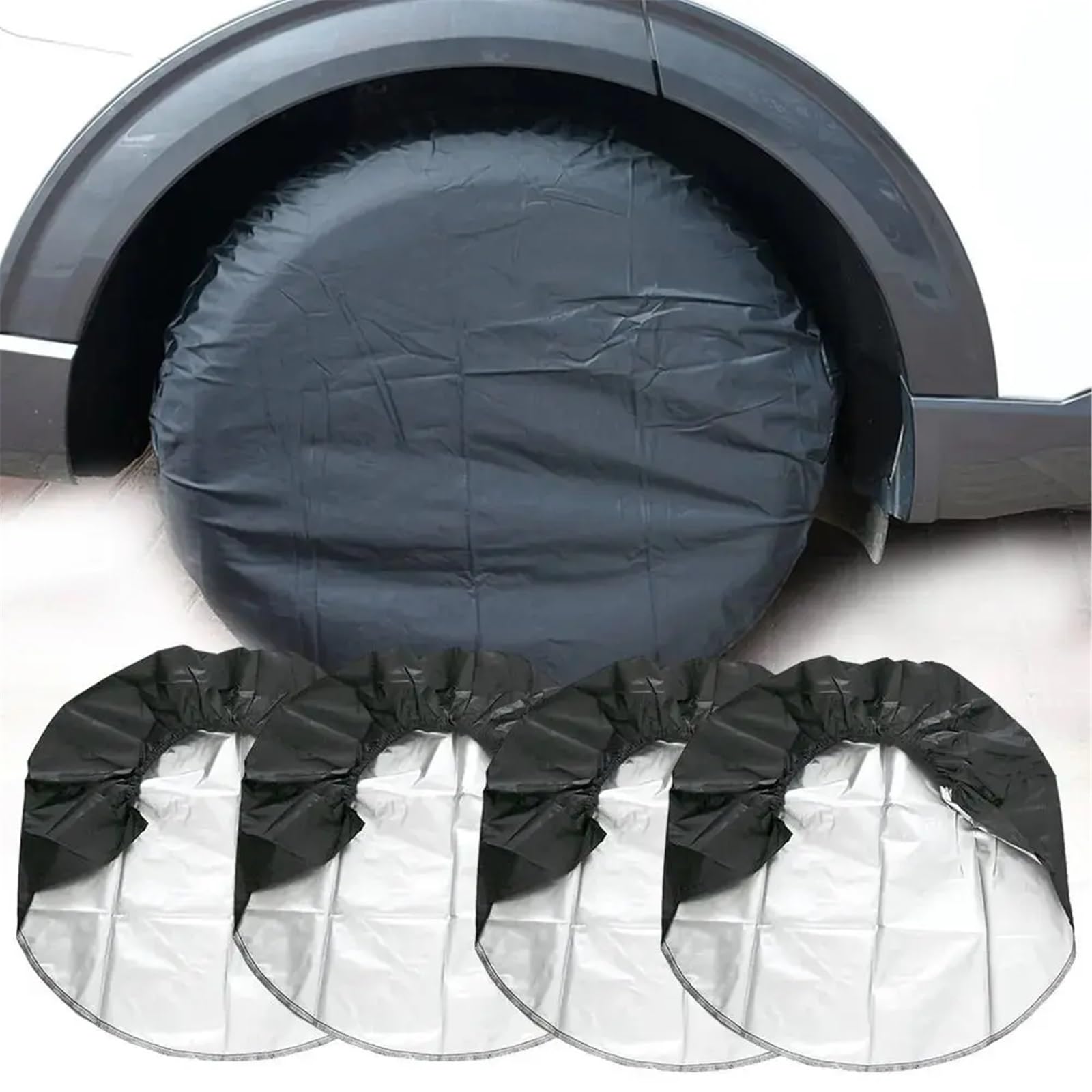Borsa Pneumatici 4 pezzi 27-32 pollici pneumatici auto borsa di stoccaggio ruota coperture pneumatici caso veicolo ruota protezione for camper camion auto camper rimorchio copertura ruota(L-1PC)
