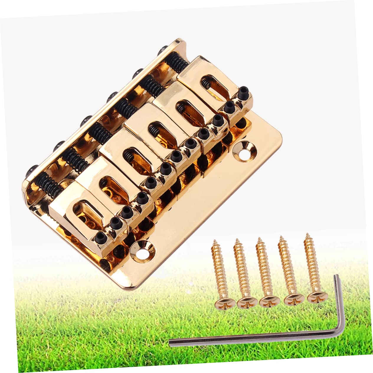 EXCLUZO 6 String Electric Bass Guitars Electric Guitar Accessories Electric  Guitar Parts Acoustic Guitar Saddle Electric Bass Bridge Electric Guitar  Bridge Parts Vintage Style Bridge Metal : Amazon.in: Musical Instruments