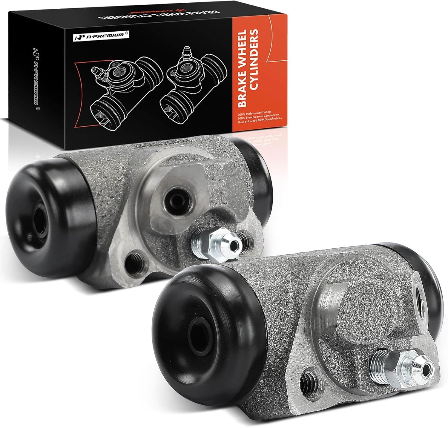 A-Premium Drum Brake Wheel Cylinder Compatible with Select Ford, Dodge, Plymouth and Packard Models - F-250, F-350, E-250 Econoline Club Wagon, B300, D200 Pickup, PB300 Van, W350, Clipper, 2-PC Set