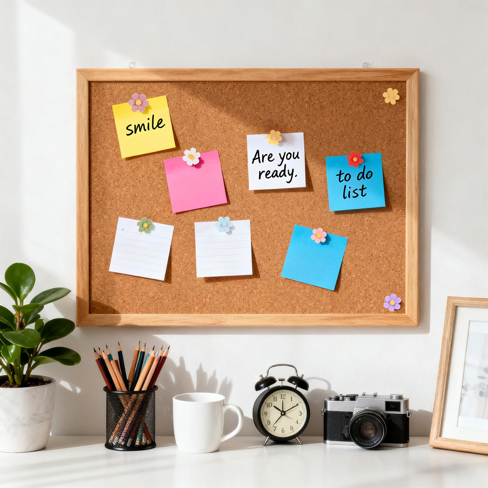 50 szt. pinezek, kolorowe kwiatowe pinezki do tablicy ogłoszeń, dekoracyjne żywiczne pinezki do tablic korkowych, do biura, domu, mapy ściennej, funkcja ściany