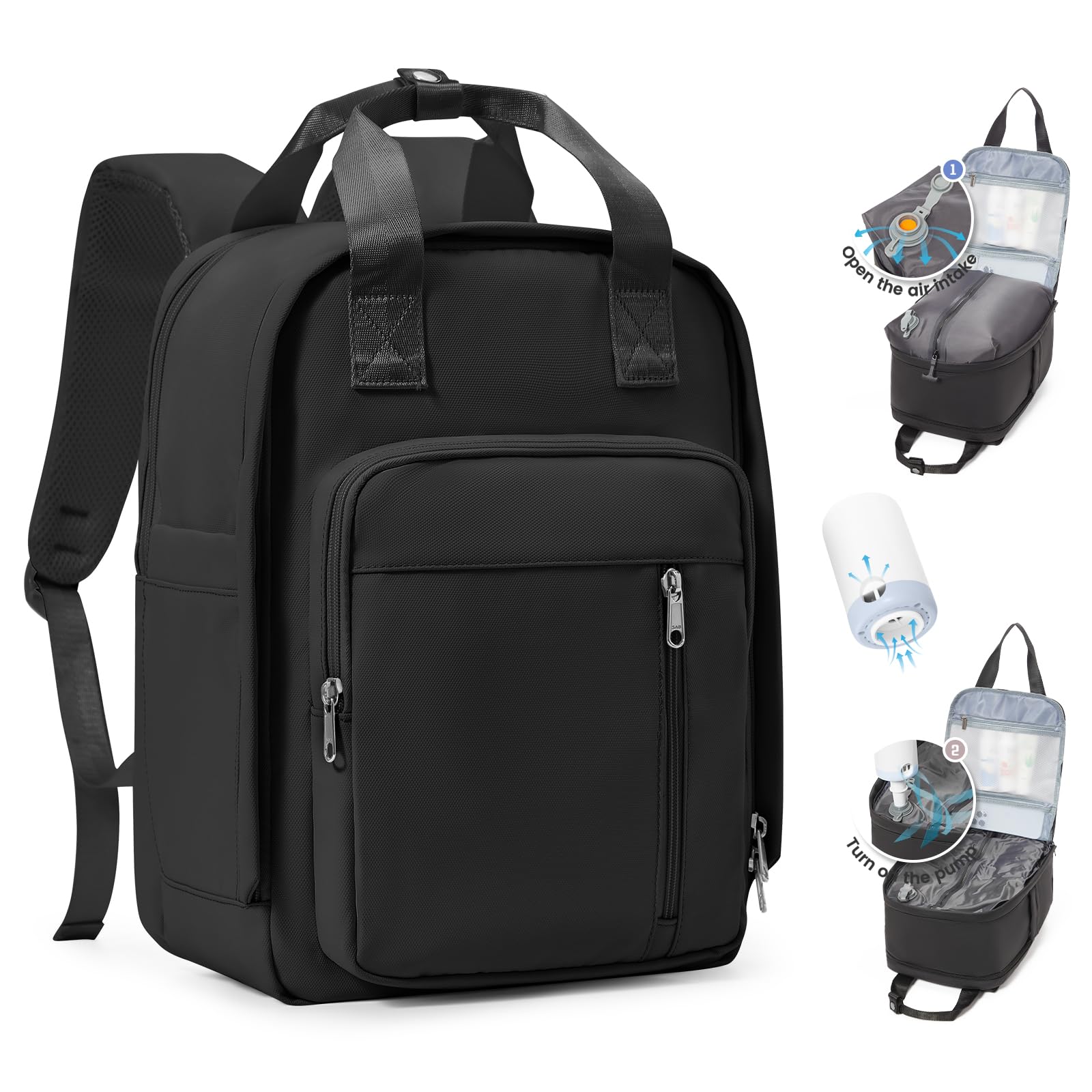 SZLX Zaino Ryanair 40x30x20 Sottovuoto Zaino da Viaggio 40x20x25 Bagaglio a Mano 40x30x20 Wizzair Donna Uomo Borsa da Cabina per Easyjet 45x36x20 Adatto a Laptop da 14 Pollici Impermeabile per Lavoro