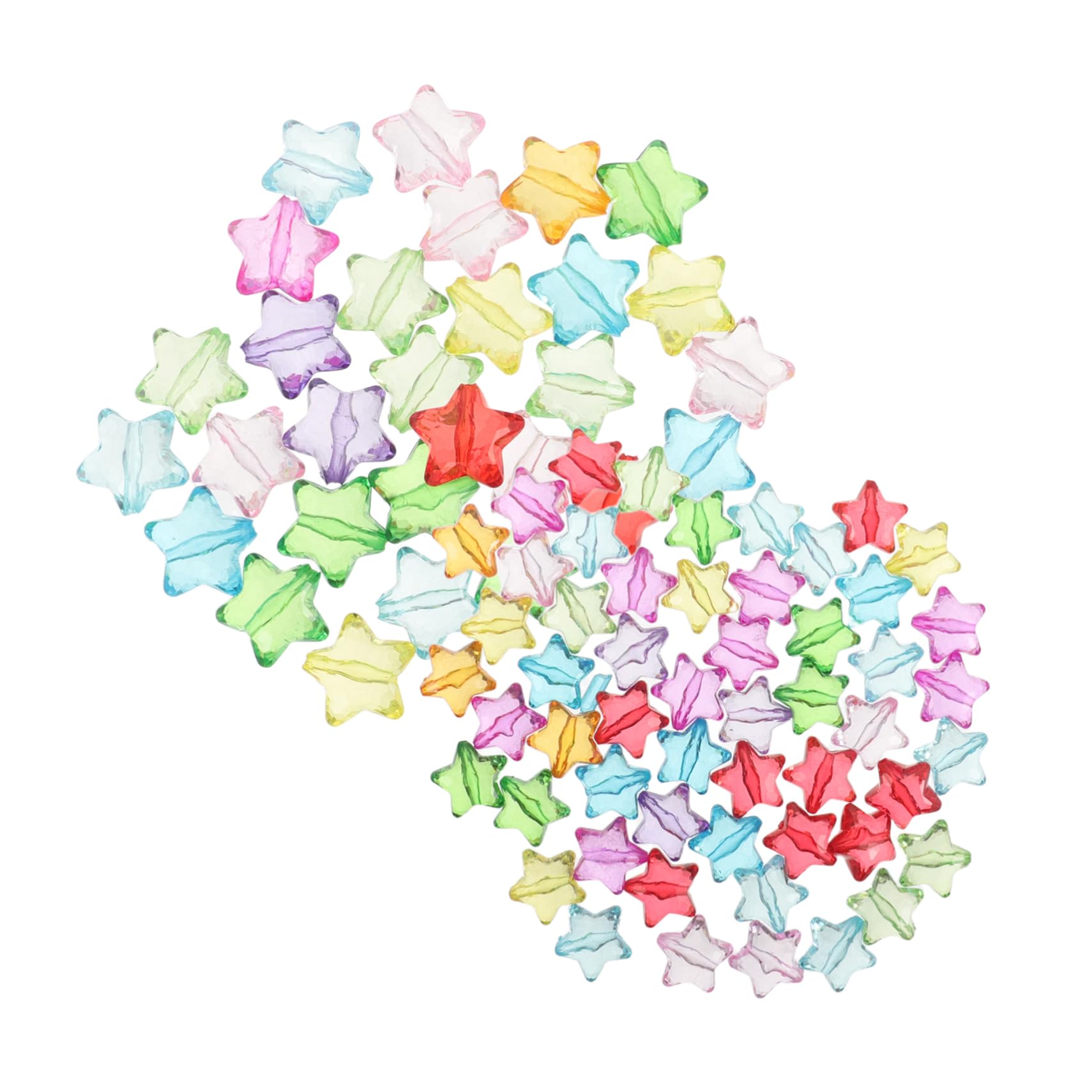 Perles étoiles acrylique pour bijoux et perles colorées d'espacement