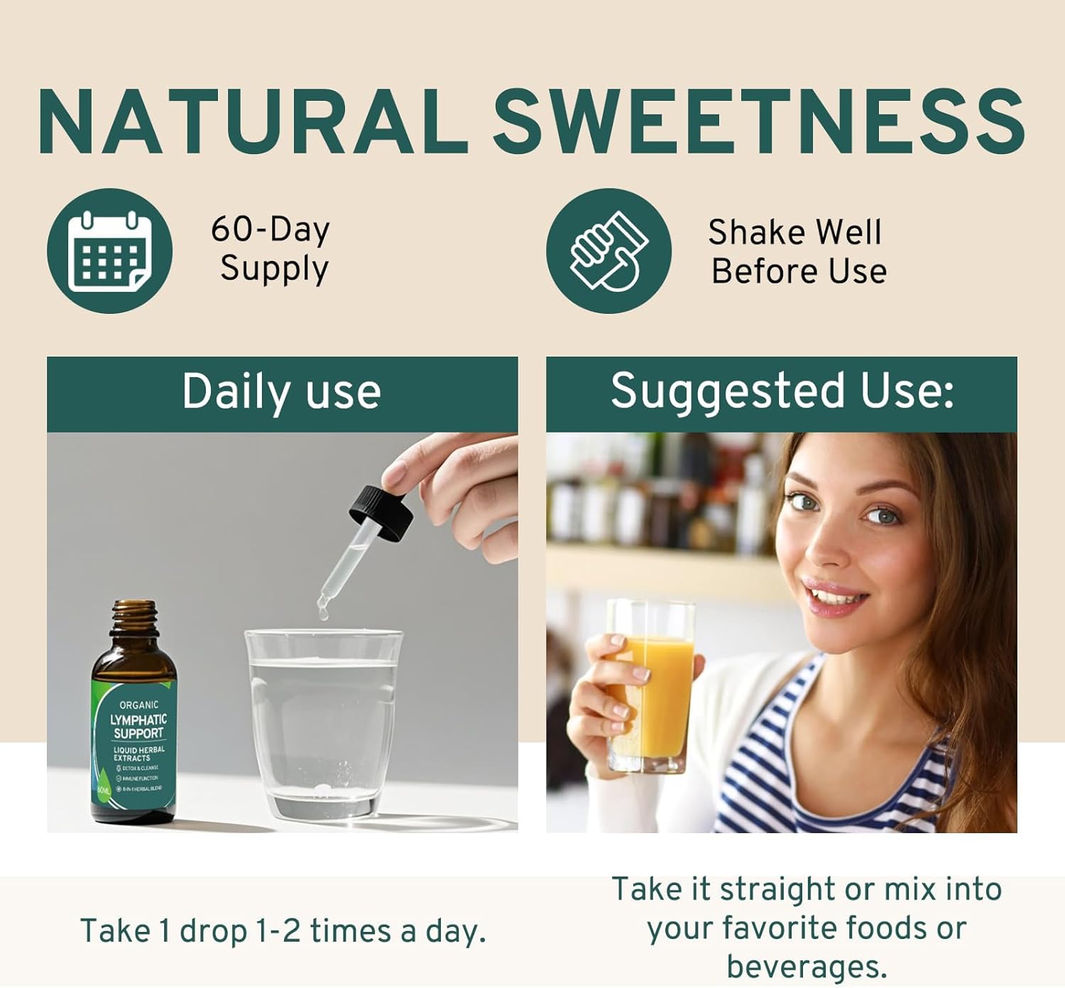 Lymphatic Drainage Drops for Lymph System Detox Cleanse，Lymphedema Support Supplement Formula Echinacea, Calendula Flower,Burdock Root,Use with Lymph Massage Tool.2oz - Image 6