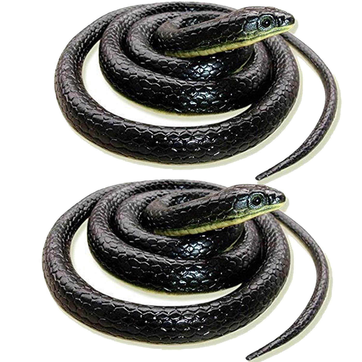 CollectiveMed® Rubber Snakes Look Durable Snake Prank Toy & Gifts Snakes for Kids(Black) (Black-2) (B095Z4H5G8) Amazon Price History, Amazon Price Tracker