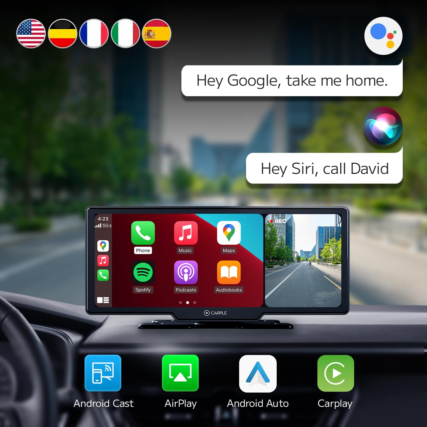 CarPlay & Android Auto All in ONE 4K Carple Monitor : Amazon.ca