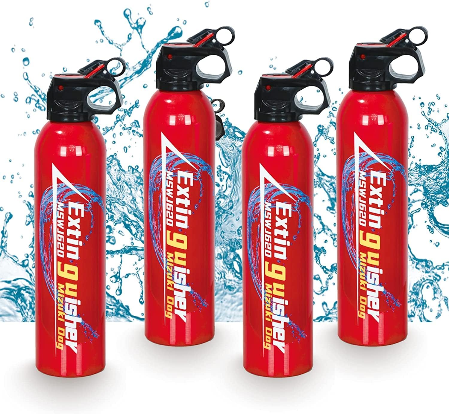 Mizuki Dog Fire Extinguisher 4 Count,Extinguishers for The House,Car