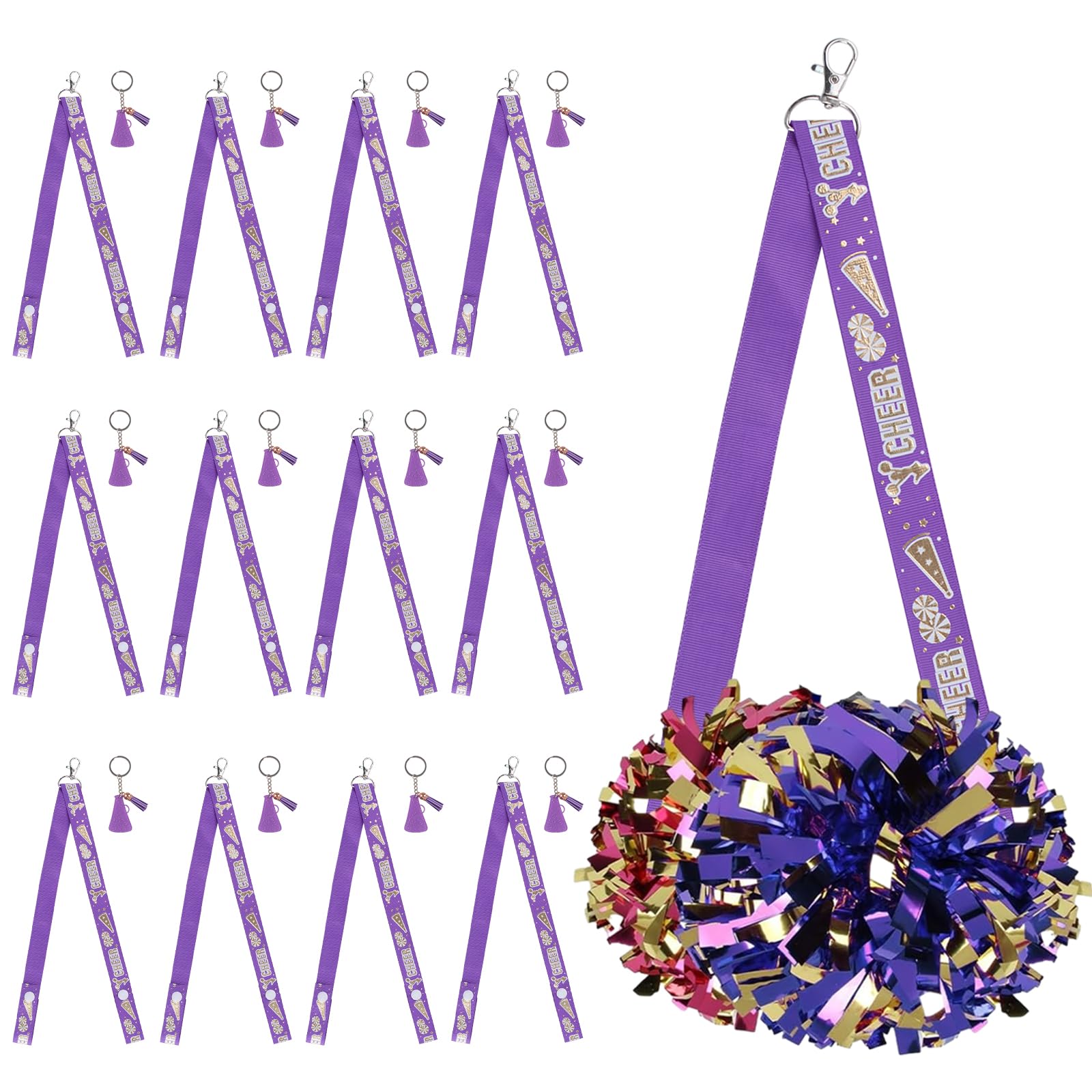 Sangles pour pompons : finis les accessoires emmêlés avec ce lot de rangement en polyester violet