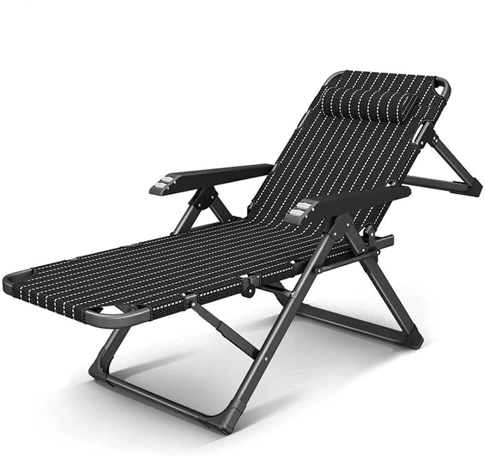 Chaise longue camping imperméable réglable et pliante pour l'extérieur