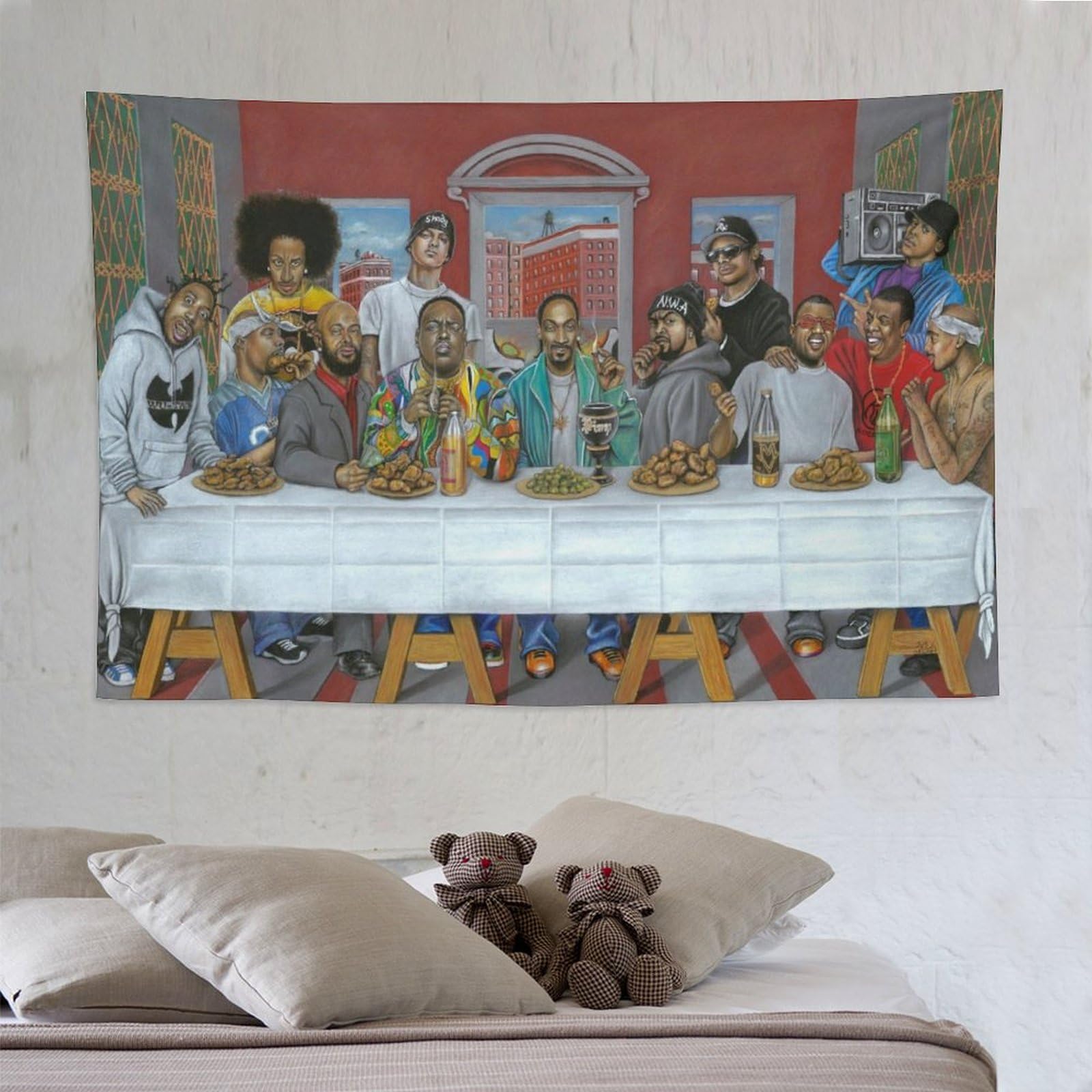 Poster con stampa di cantanti rap hip hop all star (34), decorazione artistica da parete, per camera da letto, soggiorno, decorazione moderna per la casa, 152,4 x 228,6 cm