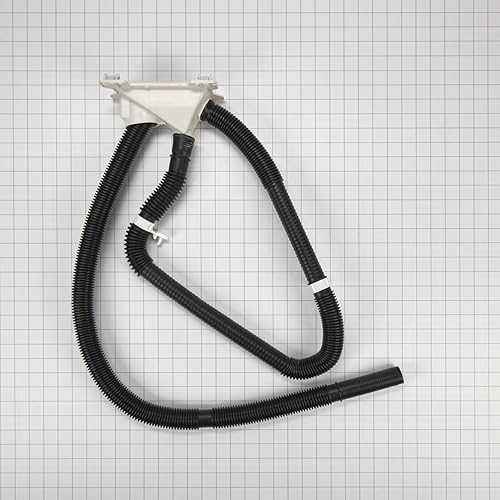 Miniatura 3 de Whirlpool WPW10096921 Pieza de repuesto de manguera de drenaje de lavadora de carga frontal OEM