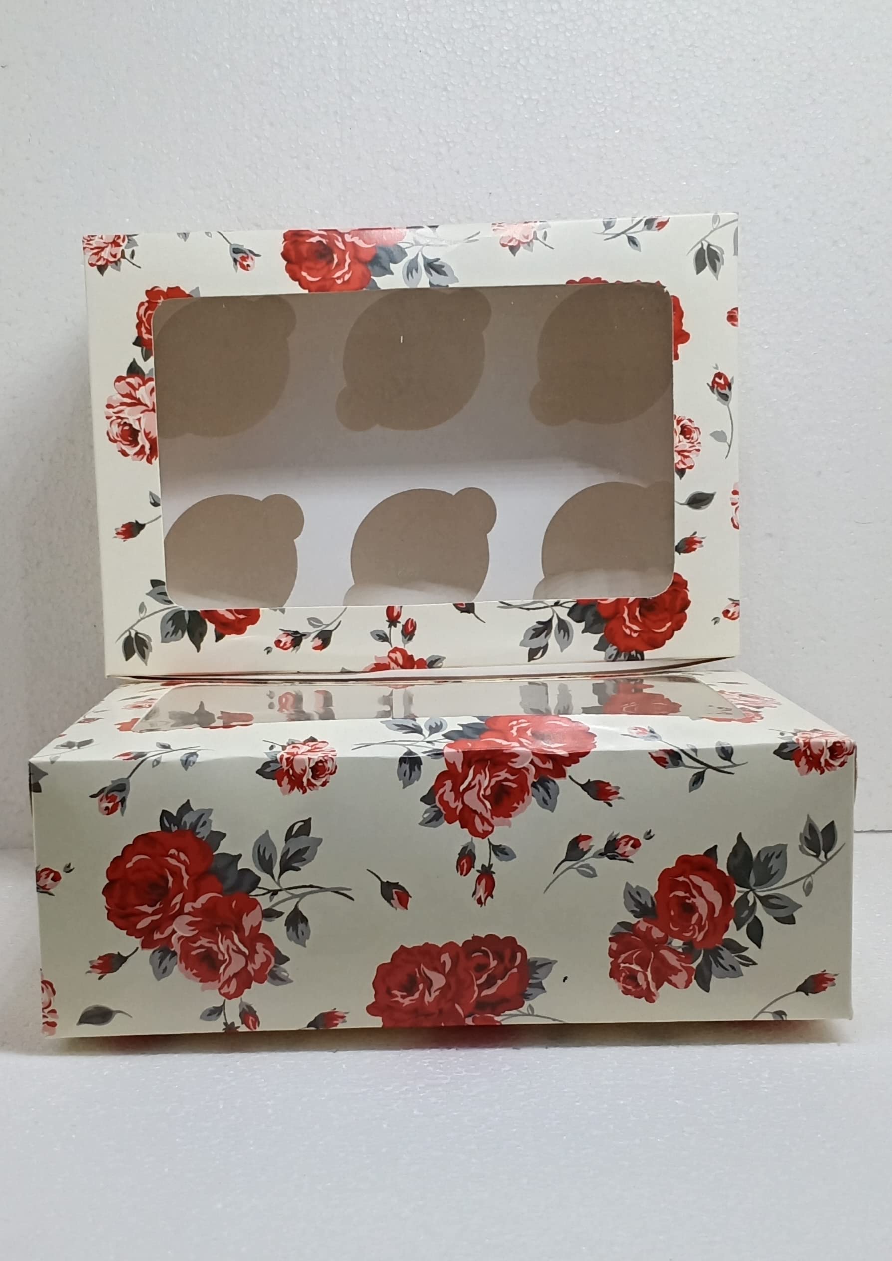 Cupcake Boxes - 6 Cupcake Boxes Pack of 10 -1