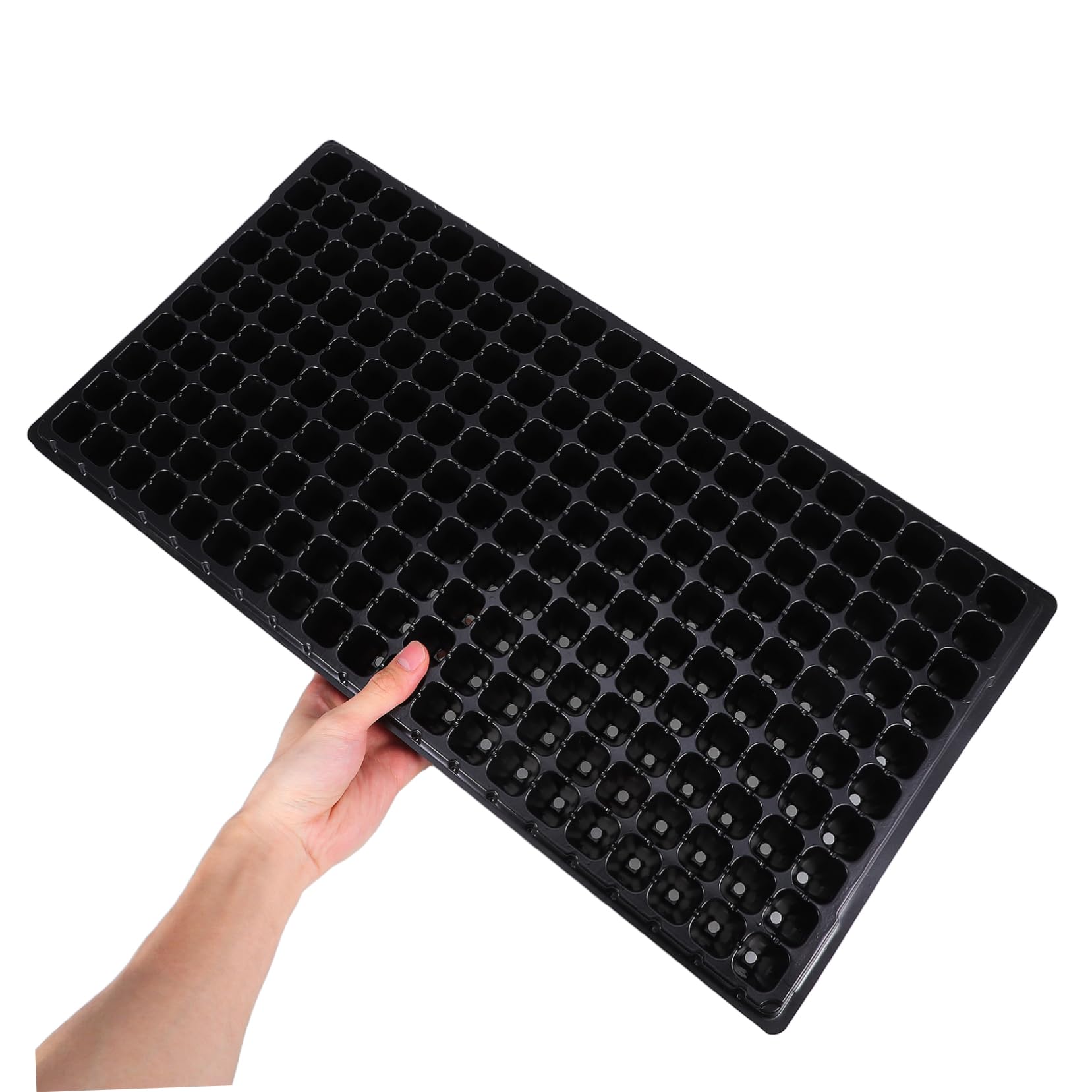BESPORTBLE Plateau de Semis en PVC Noir, 10 Pièces, 200 Cellules, pour Culture et Repiquage, pour Jardinage DIY et Usage Professionnel