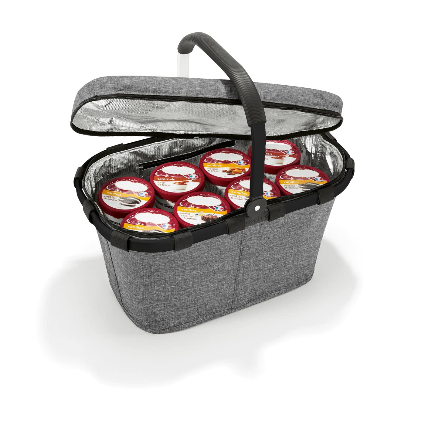 coolerbag to-go twist silver (Kühltasche,grau
