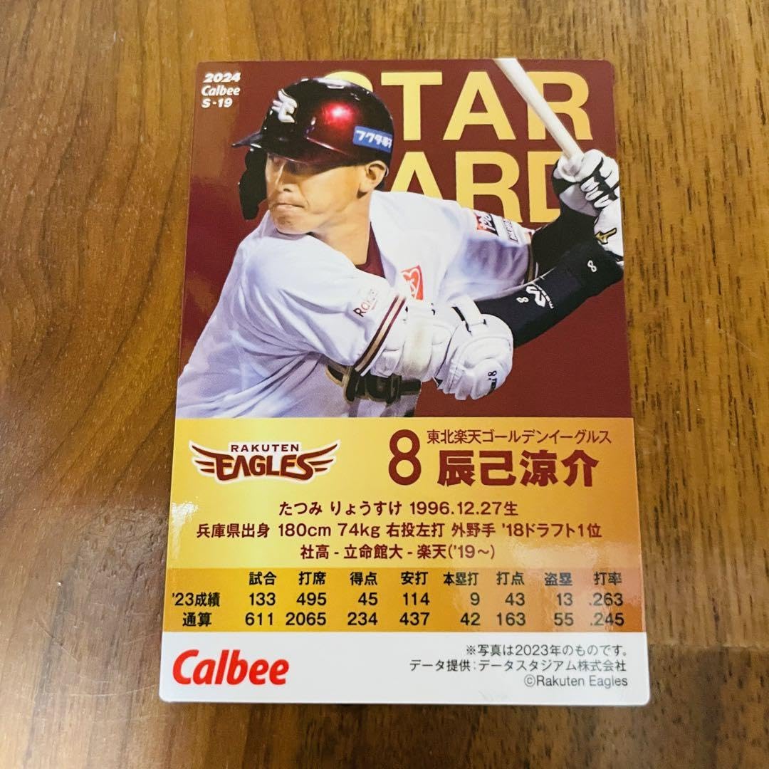 Amazon.co.jp: プロ野球チップス2024 辰巳涼介 サイン スターカード