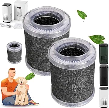 The Pet Air Purifier, Pet Air Purifiers for Home Pee Smell, With True Hepa 3-in-1 Filters, Covers up to 990 Ft2 for Pet Hair, Allergies, Dust, Smoke 2*Filter