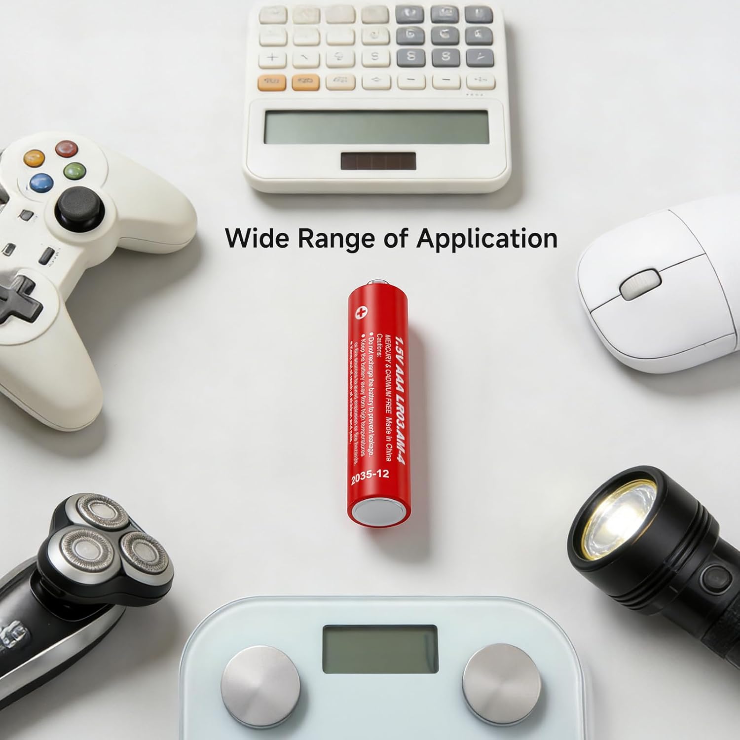 PKNOVA AAA Battery Triple A 1.5V LR03 Alkaline Batteries with 10 Years Shelf Life for Home and Office - 100 Pack