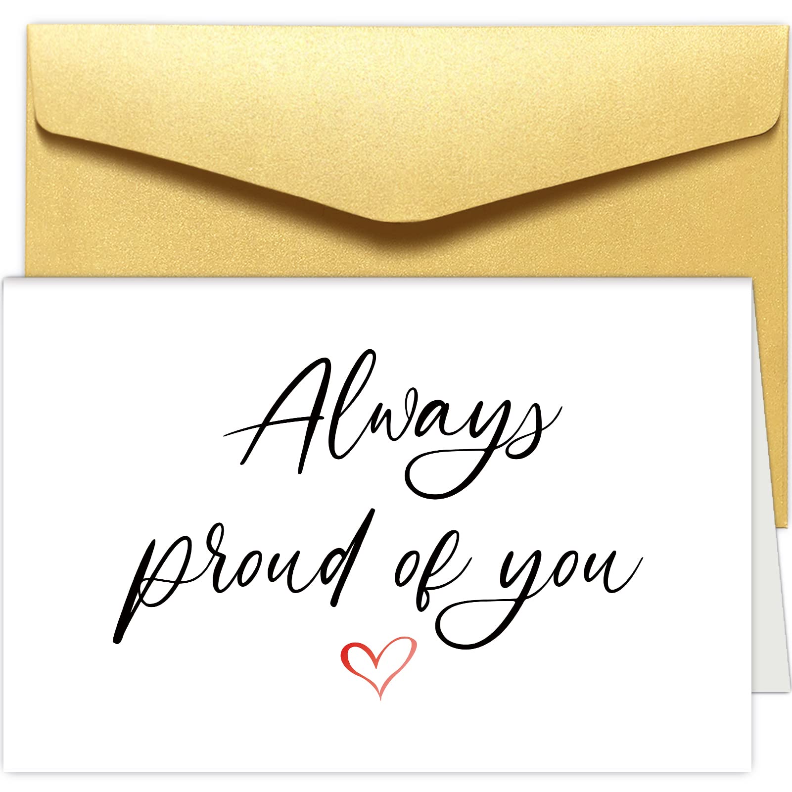 Always Proud Of You Card - Congratulations Card For Graduation, New Job, Exams & Achievements
