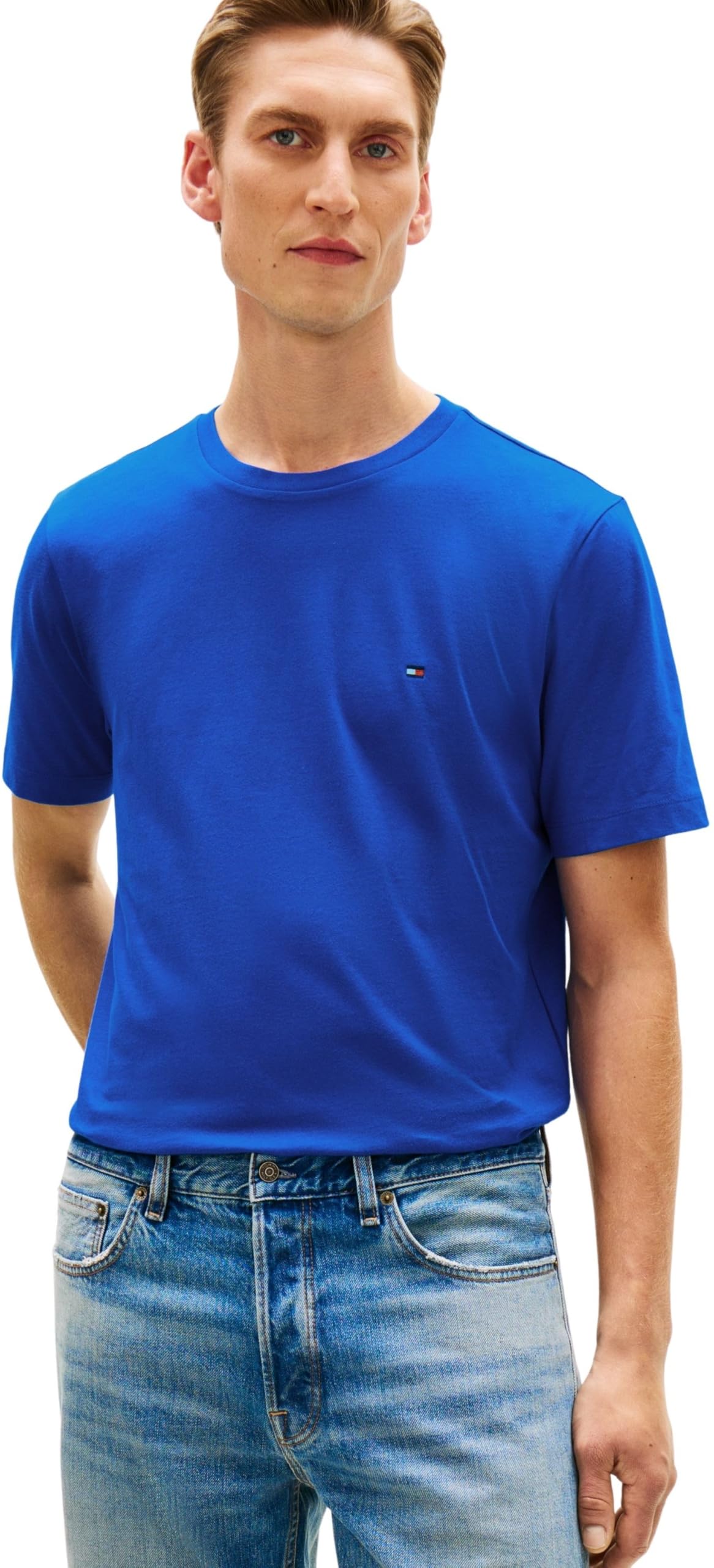 Tommy Hilfiger Herren ESS Seasonal Reg Fit Solid Tee Mw0mw39995 S/S T-Shirt