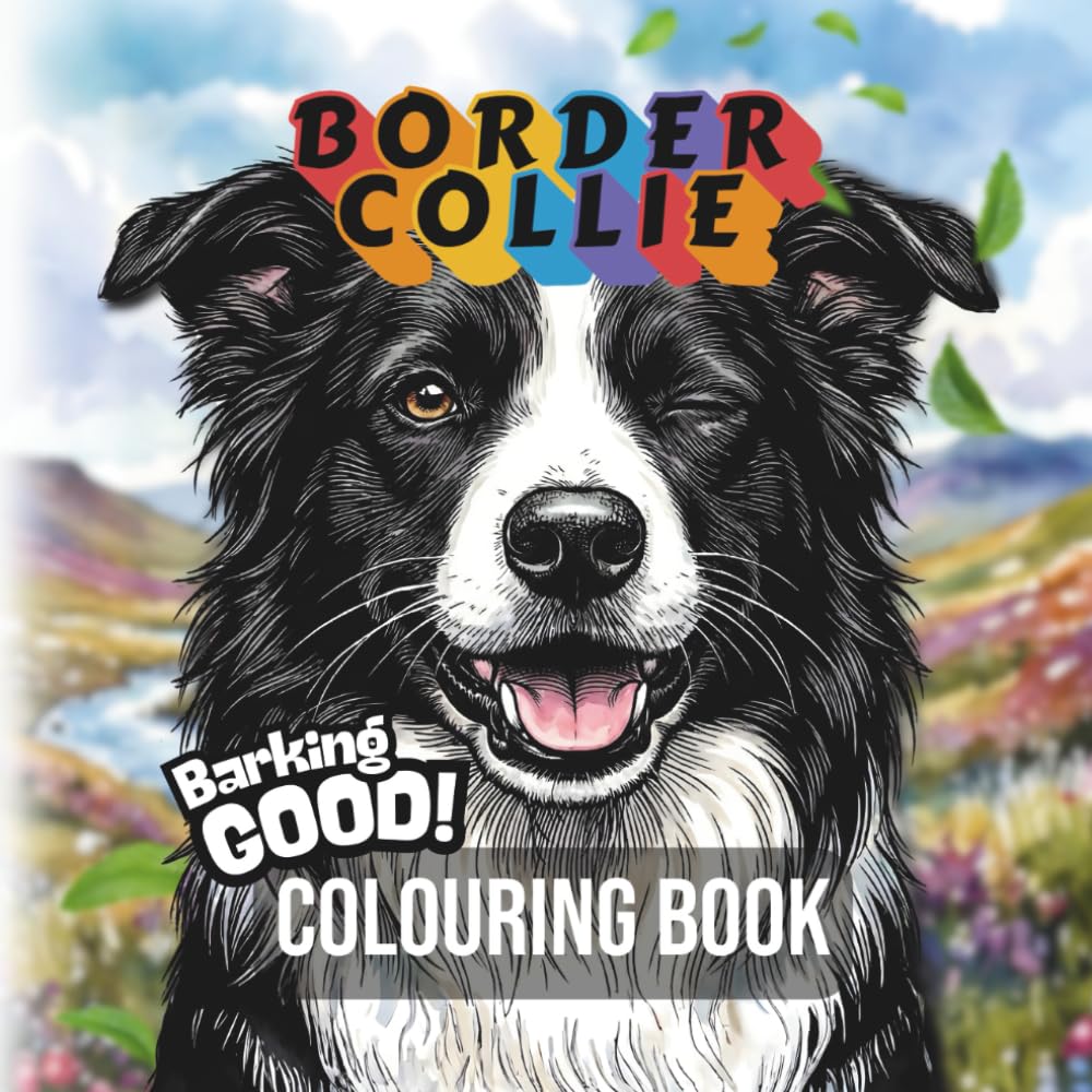 Barking GOOD!: Border Collie Colouring Book for All Ages: High-Detail Border Collie Colouring Pages for Stress Relief and Calm Creativity (Barking GOOD! Dog Breed Coloring Books)