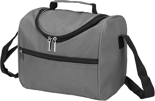 PATIKIL Lonchera para mujereshombres, bolsa térmica térmica reutilizable de 7.9 x 5.5 x 8.3 pulgadas para el trabajo, picnic al aire libre, color