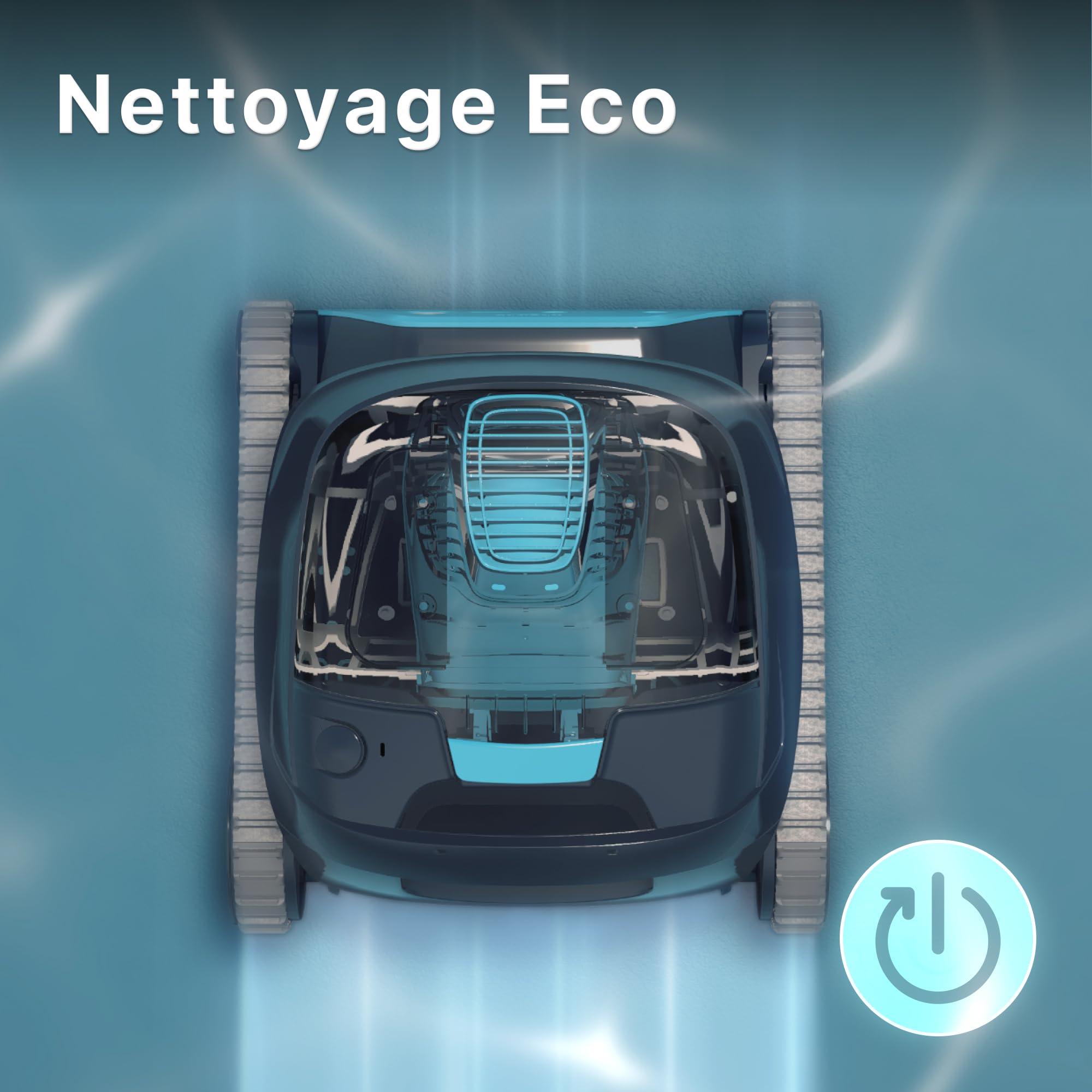 Dolphin Liberty 400 Aspirateur Piscine sans Fil, Autonomie de 180 Min, Nettoyage des Parois et de la Ligne d'eau, Navigation Intelligente et Contrôle App, pour Piscines Enterrées Jusqu’à 10m