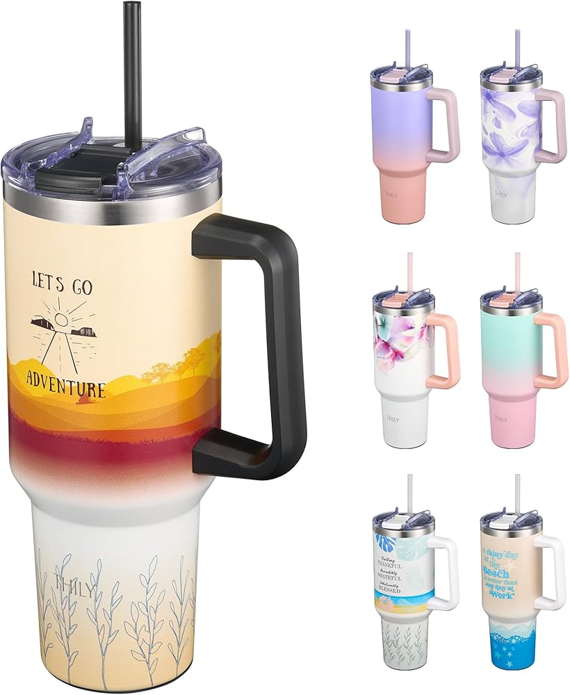 Roestvrijstalen Reisbeker - Vacuüm Geïsoleerd - 40 oz - Violette