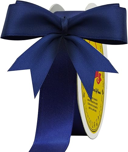 Miniatura 1229 de Cinta de satén verde esmeralda de doble cara de 1-1/2 pulgadas x 50 yardas, cinta de poliéster verde esmeralda para envolver regalos, muy adecuada