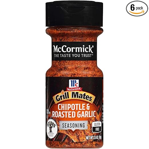 McCormick Grill Mates Chipotle & Roasted Garlic Seasoning, 2.5 OZ (Pack - 6)