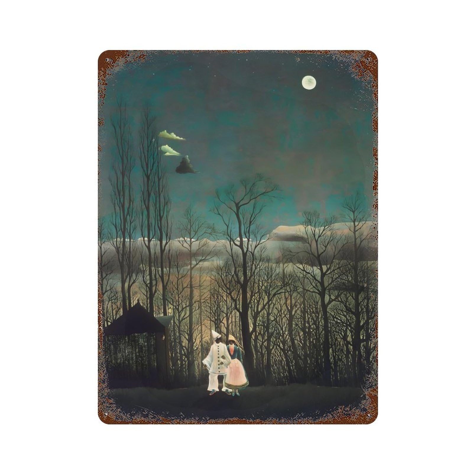 xiaoxiaoshen Henri Rousseau (2) Wall Decor Art Metal Tin Poster Modern Home Decor Art Home Bar Shop Decorations Vintage Sign 40x30cm