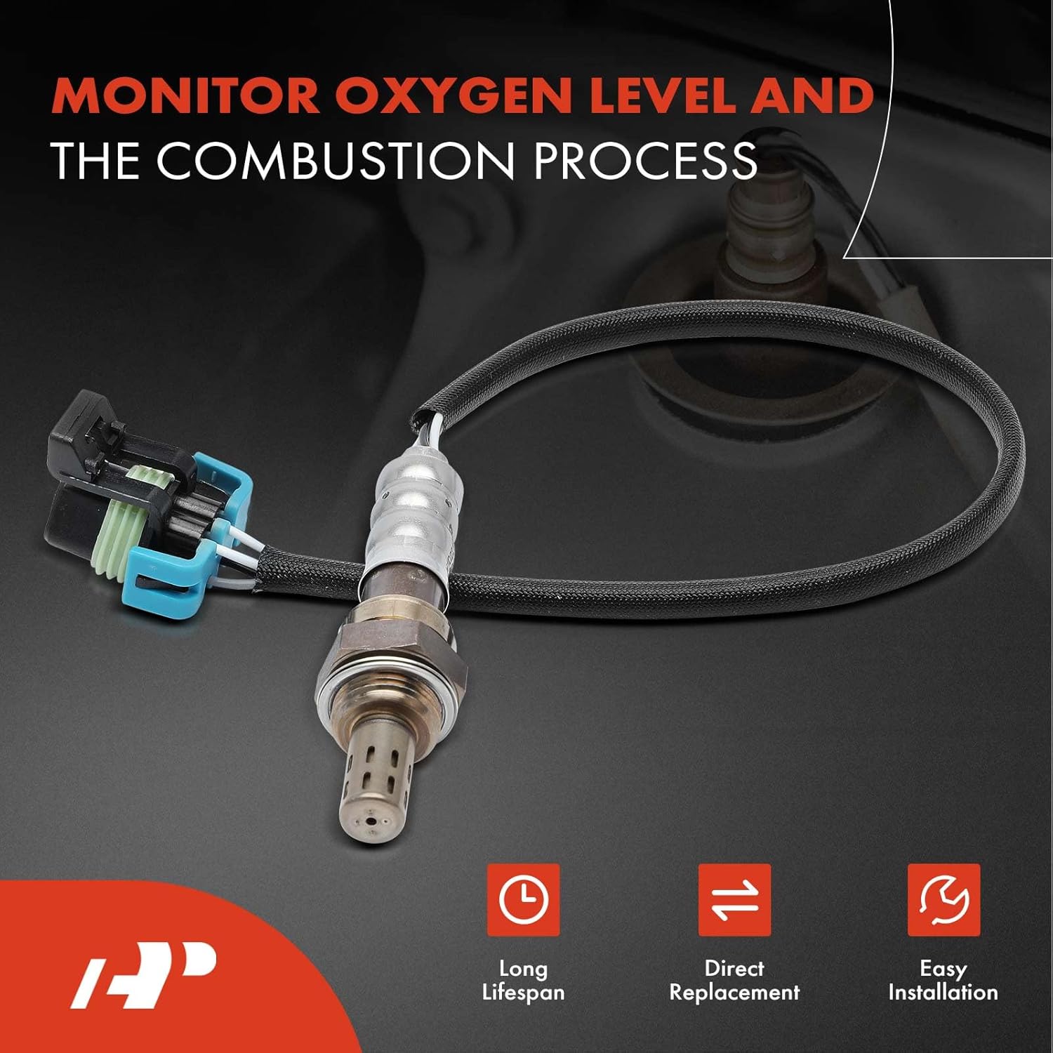 A-Premium O2 Oxygen Sensor Compatible with Chevrolet Silverado 1500 2500 3500 HD Classic, Camaro, Colorado, Express, Corvette & GMC Sierra 1500 2500 3500 HD Classic, Yukon & Cadillac, 2-PC Set