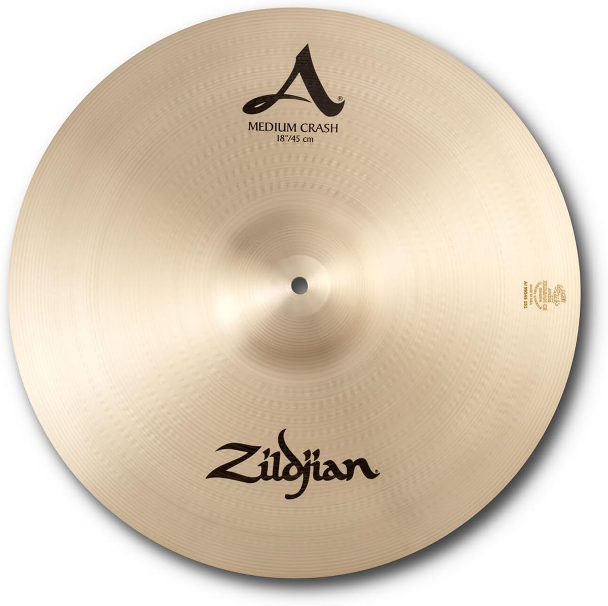 Zildjian A0242 18" A Medium Crash Cymbal | Warm balanced tone, bright cutting accents, versatile weight live or in studio, classic pro sound