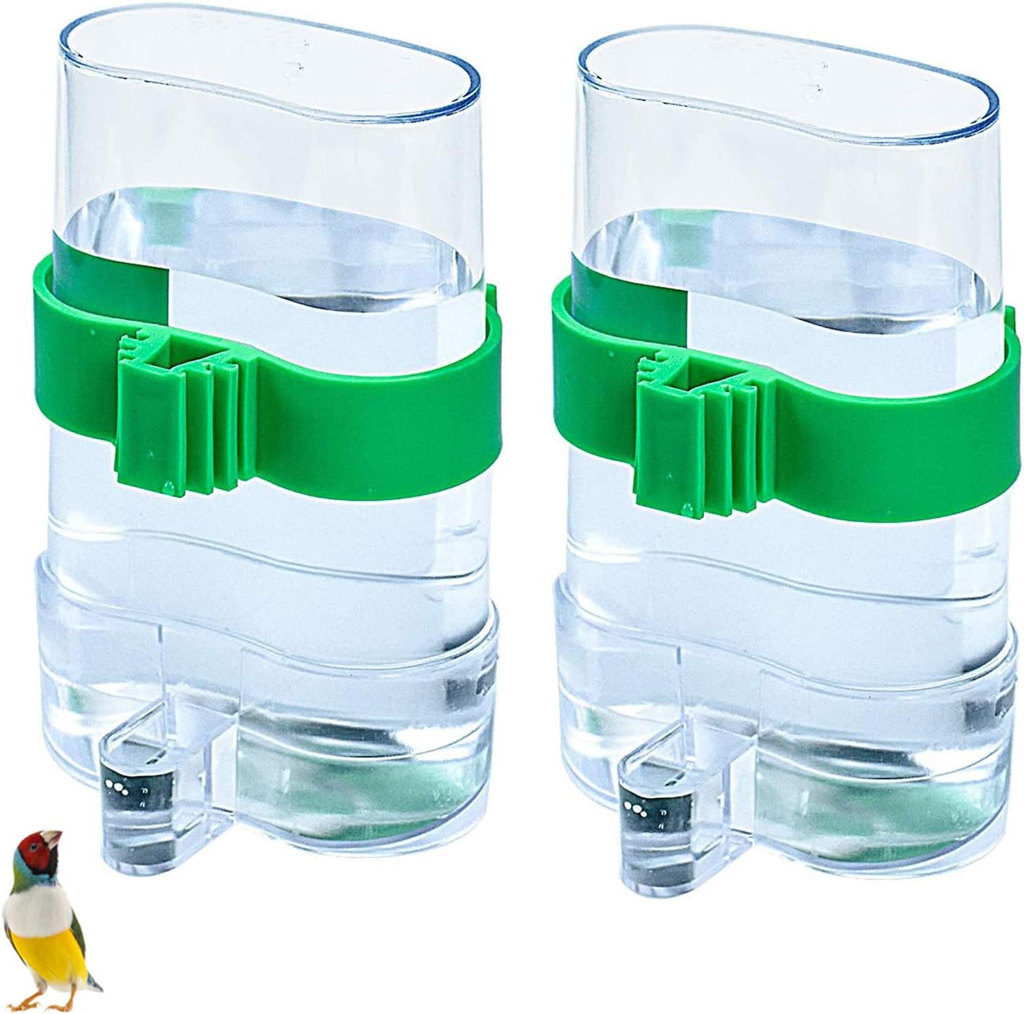 2 Pcs Water Feeders for Birds Bird Water Dispenser Automatic Bird
