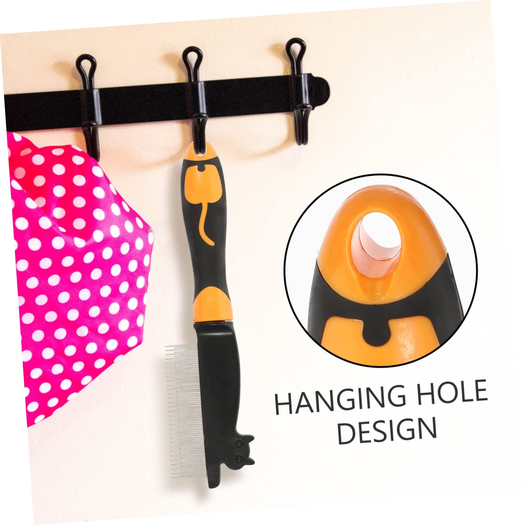 INOOMP 3 Pièces peigne pour brosse à poils de chat brosse de toilettage pour peigne a puce anti- s outil multifonction de toilettage domestique Ménage