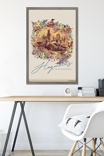Vista 51 de Trends International The Wizarding World: Harry Potter - Póster de pared floral de Hogwarts, 14.725 x 22.375 pulgadas, versión premium sin marco